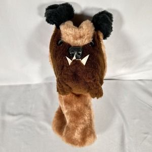 Vintage Daphne Bulldog Plush Golf Club Head Cover 1980 Dog Woods HTF W2